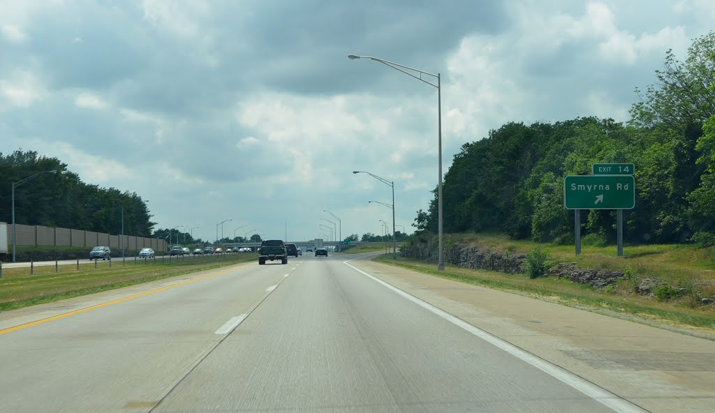 Smyrna Road Exit, Interstate 265, Westbound by Seven Stars