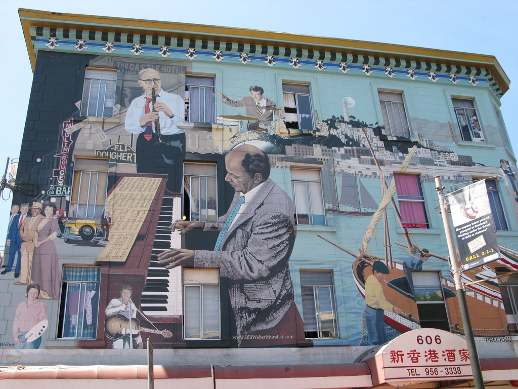 SF Music Painted Wall by Jean-Luc DAUSSY