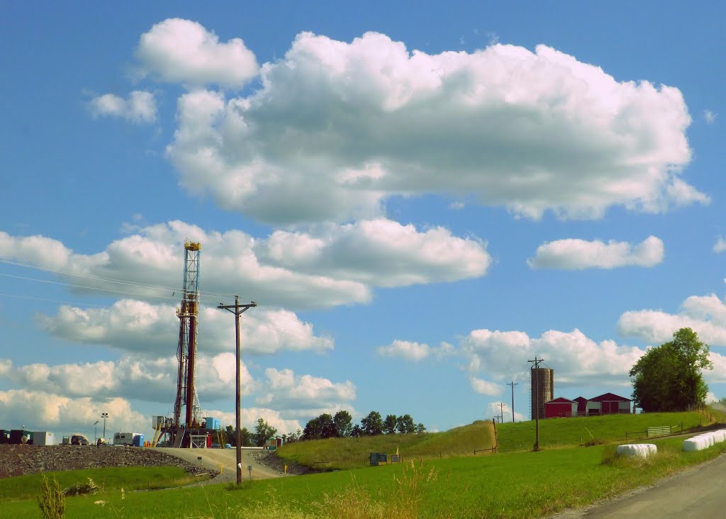 Gas Well and Farm by BMGrace