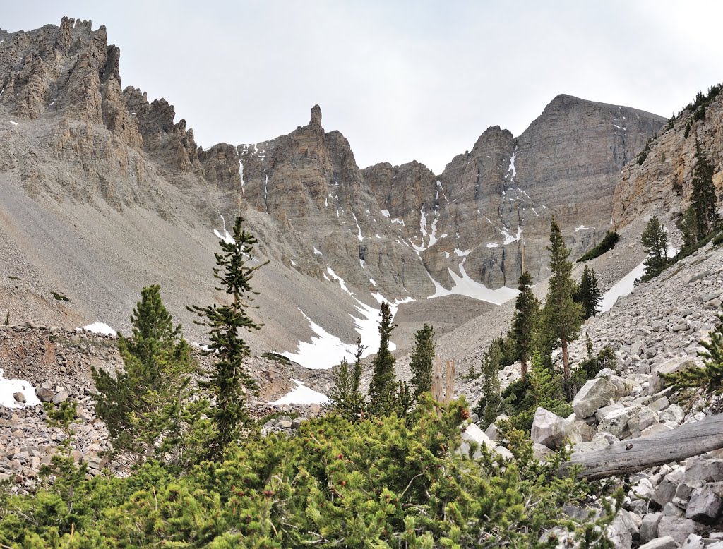 The Wheeler Peak glacier by HighDesertView