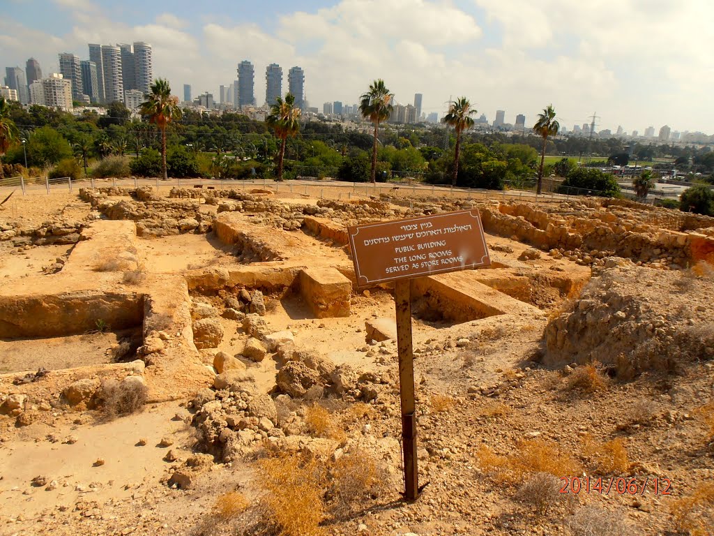 Skyscrapers & ruins, Tel Aviv, Israel. June 2014 by Romeo T