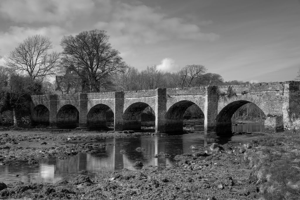 BUNCRANA CASTLE BRIDGE, BUNCRANA, INISHOWEN, CO. DONEGAL, IRELAND. by ZACERIN