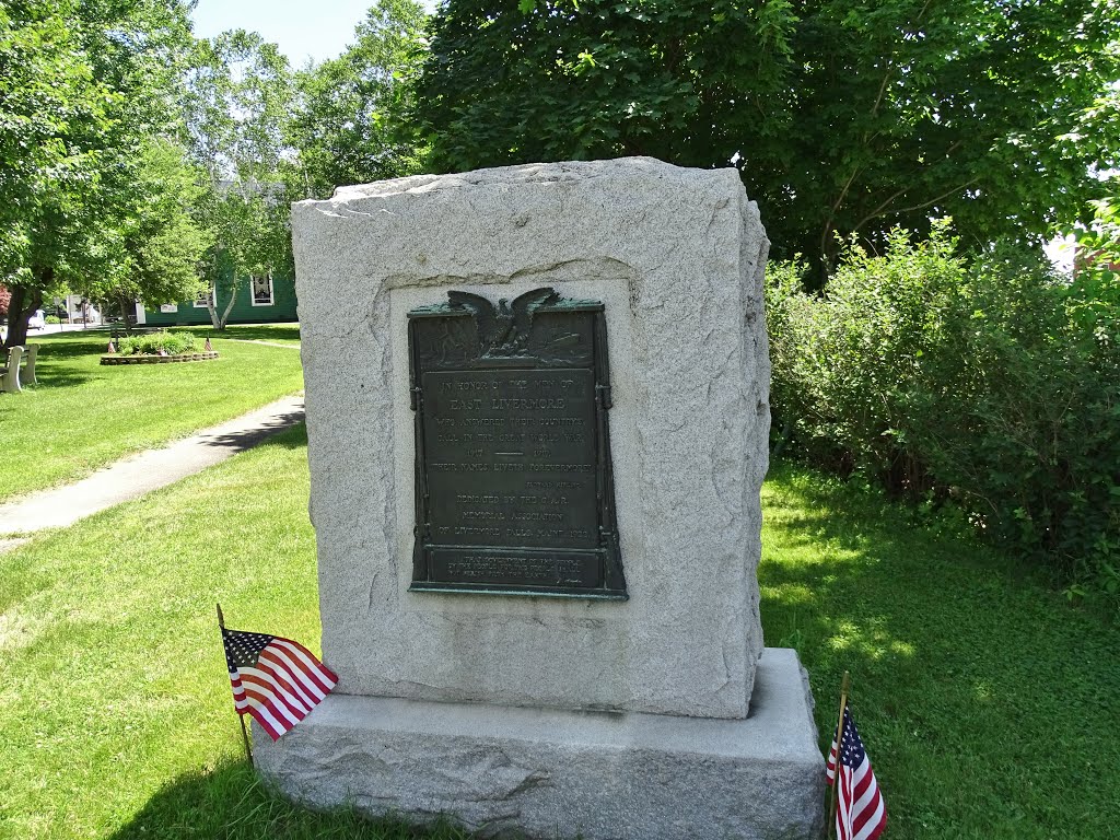 WW I Memorial, Livermore Falls, Maine by Taoab