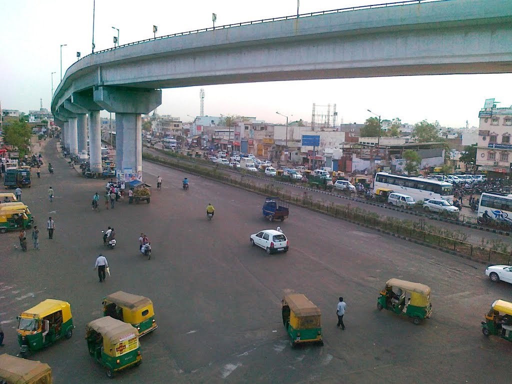 Ahmedabad's first double decker flyover at CTM, Ahmedabad by Brijesh Patel