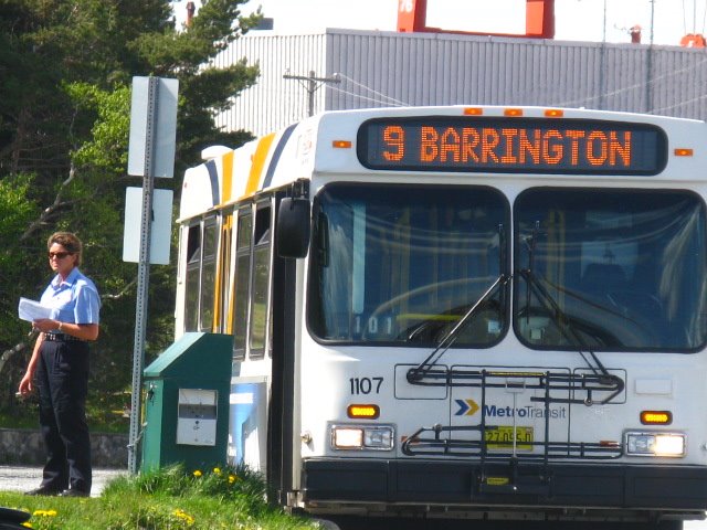 A Halifax transit bus waits for passengers near Point Pleasant Park while the driver takes a break (or vice versa). by jonfromnsca