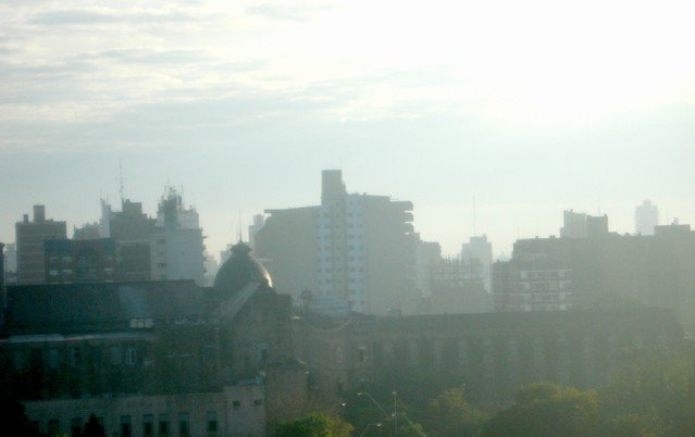 Vista panoramica - Niebla en el casco historico de Santa Fe 5 by nanditoako