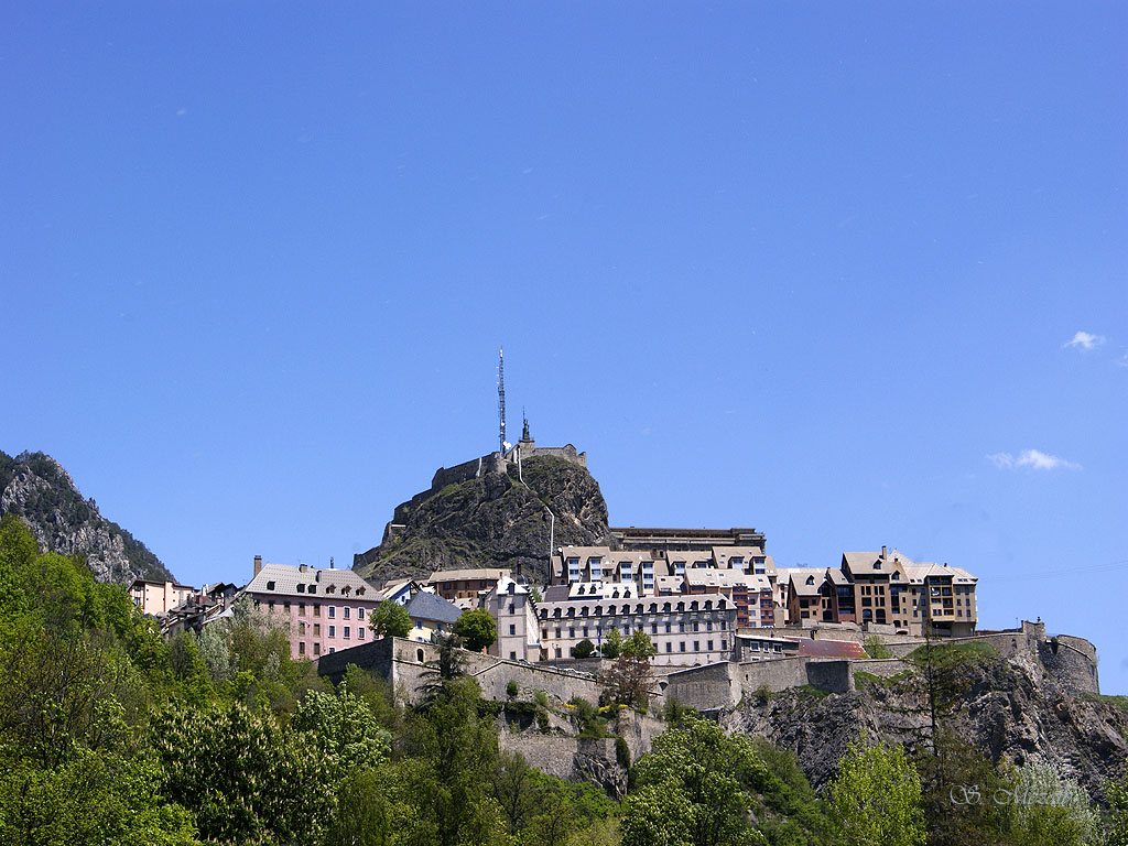 Briançon,Fort Vauban vue du Parc de la Chappe, France by Salem MEZAIB