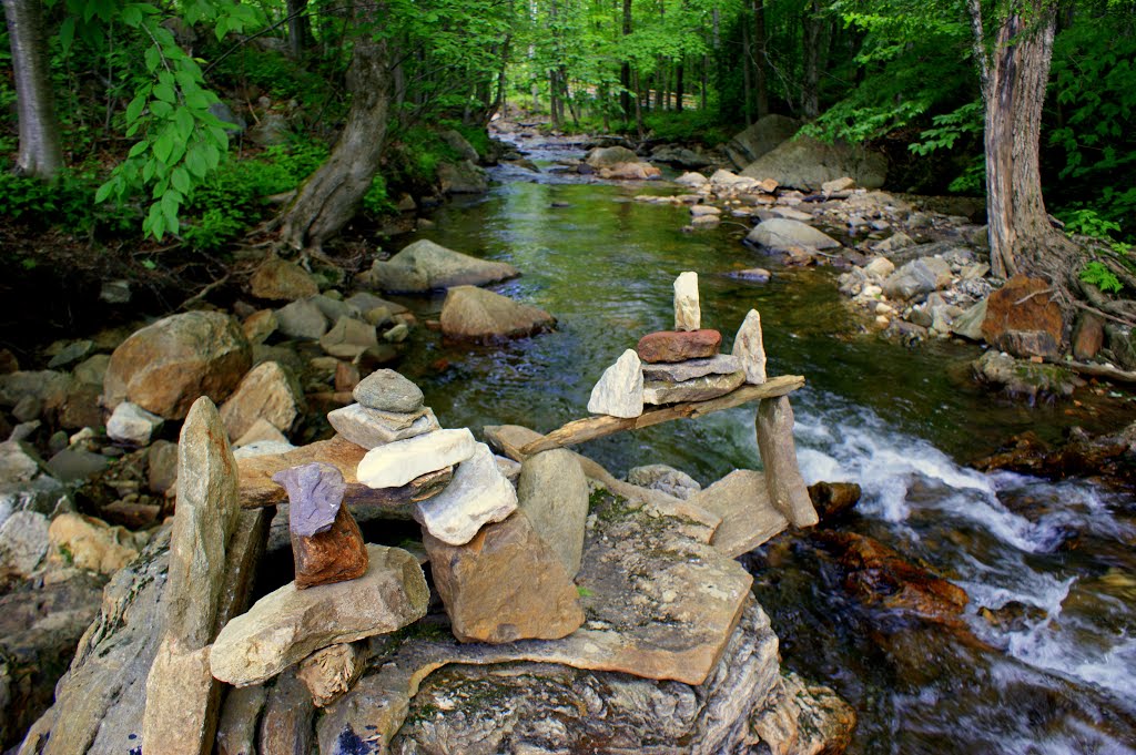 Rock Stacks on Kent Brook by tobarone