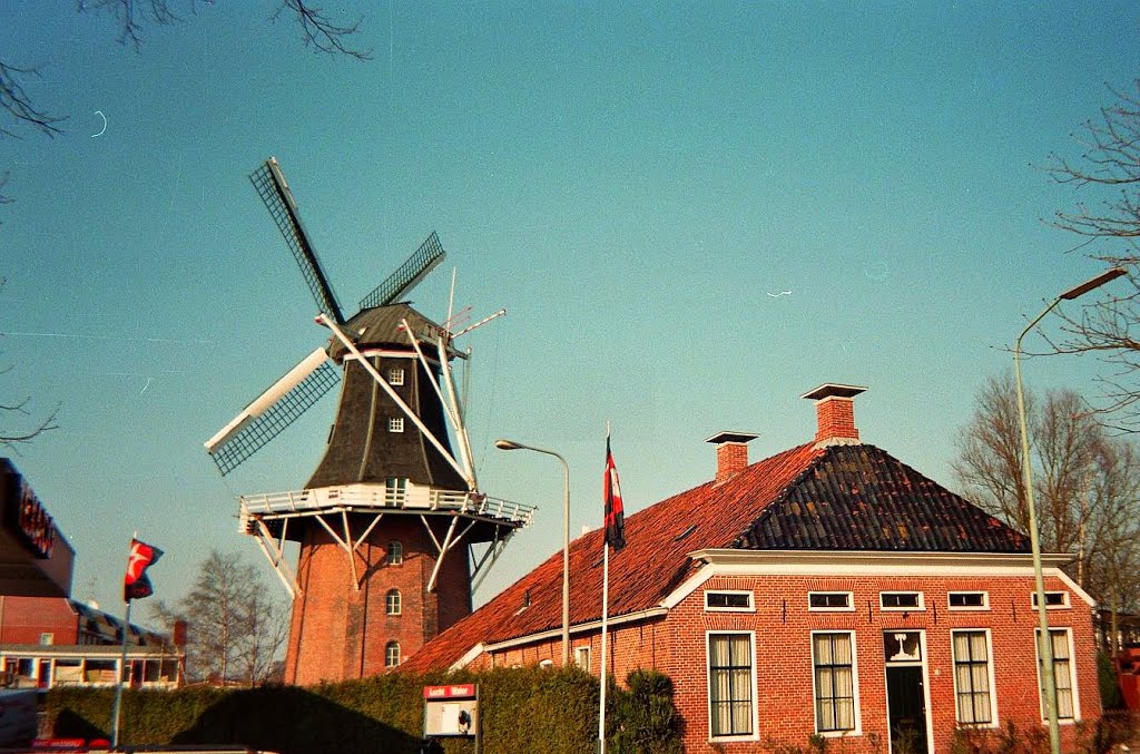 Nederland_Winschoten_octagonal platform corn windmill with a revolving cap_Galerieholländer-Kornmühle_Korenmolen Dijkstra_35A by George Charleston