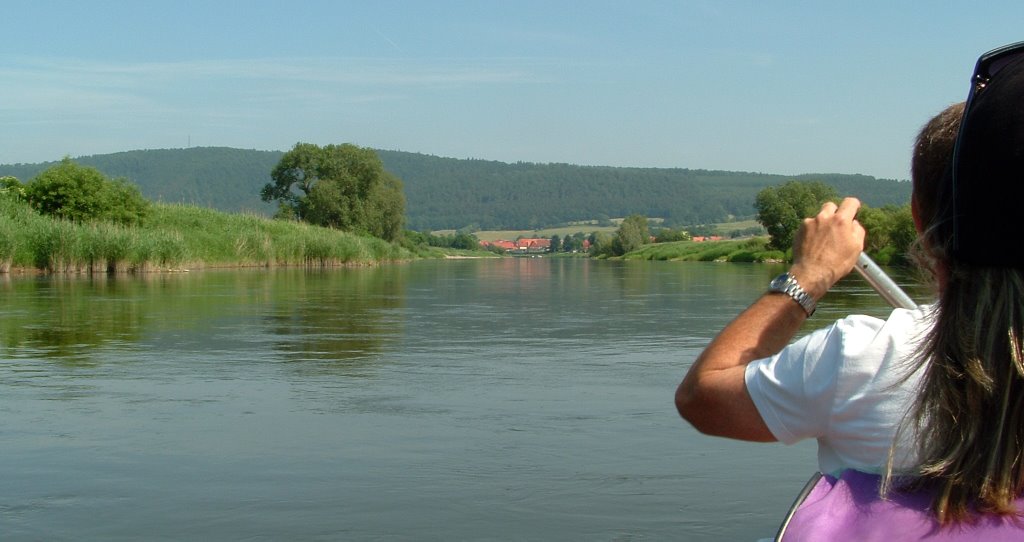 Paddeln auf der Weser by Thomas Raue