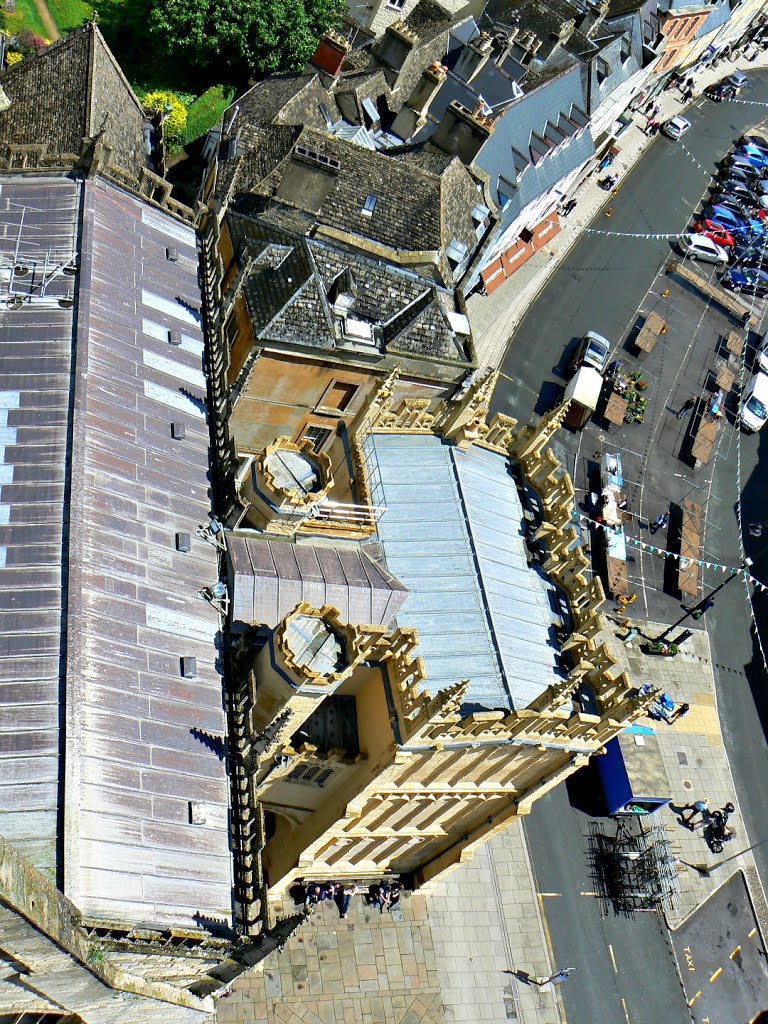 View east from St John's Church tower roof, Cirencester by Brian B16