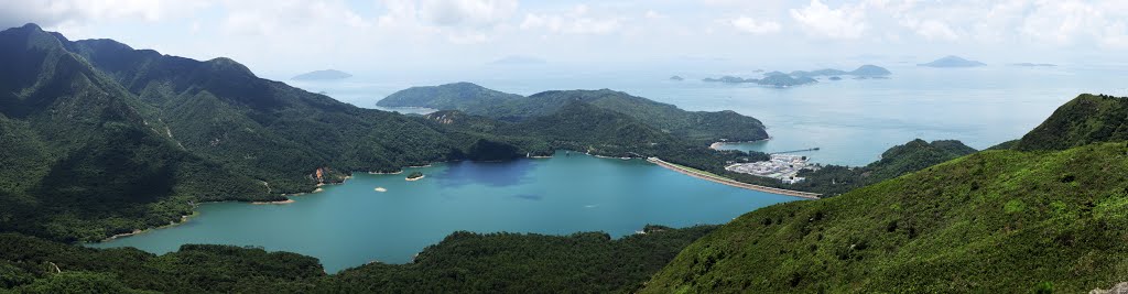 Lantau Peak, Shek Pik Reservoir and Keung Shan, HONG KONG. Photographed at Kwun Yam Shan on 27 June 2014. by kmlai116