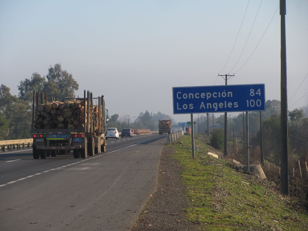 Km.411.- A 100 Kms de Los Angeles by Luis Cesar