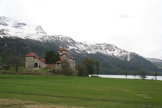 Silvaplana Castle, Engadin May 2008 by berndfischer.de