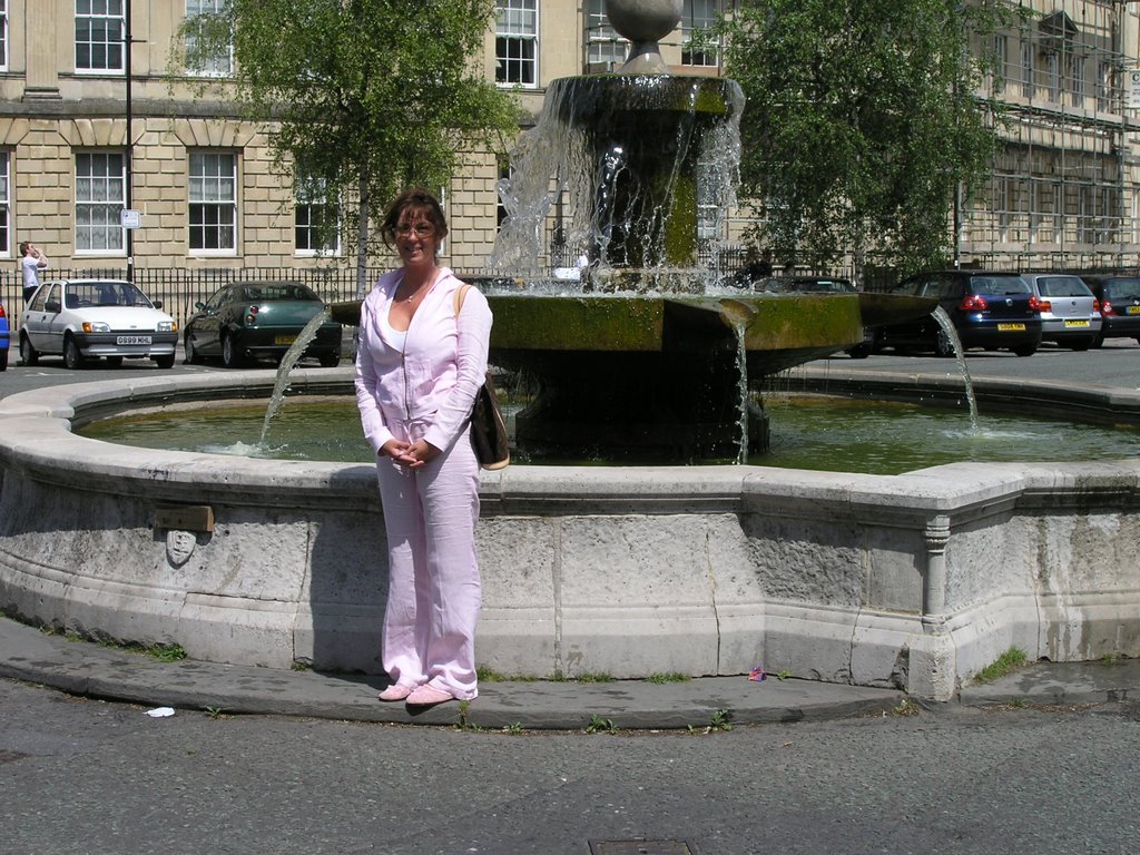 Janine in Bath Water fountain by bernien