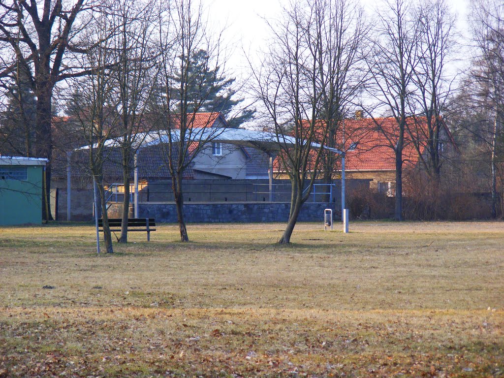 Grünewalde bei Lauchhammer, Niederlausitz. Freilicht-Bühne im Park Grünewalde. by velthurvik