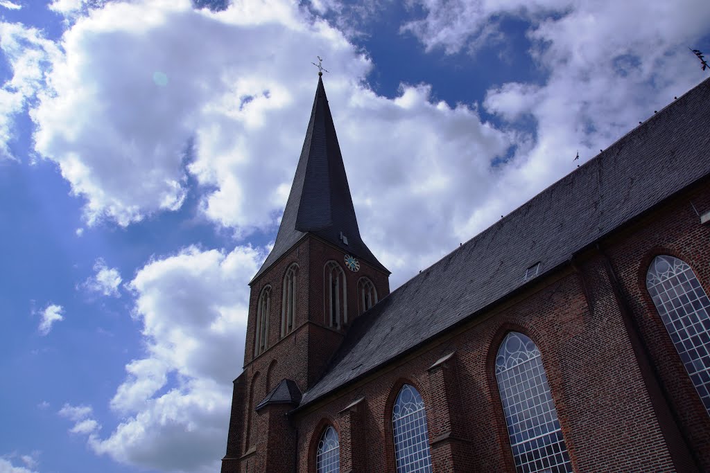 A part of Wertherbruch, Hamminkeln - Evangelical Church by JanNiklas