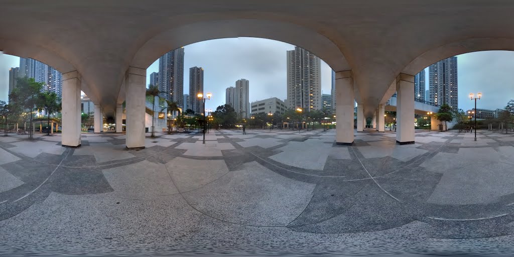 Under Bridge of On Shing Street Garden (Photo Sphere) by thinsing