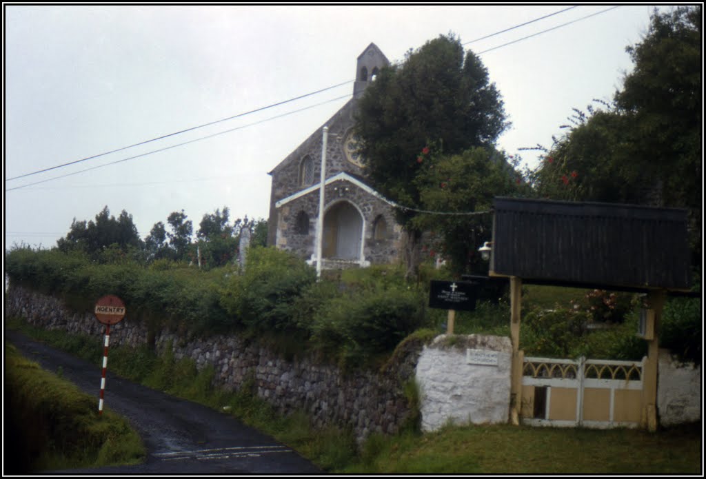 The Anglican Church of Saint Matthew, Hutt's Gate, front. Island of Saint Helena. Diocese of St Helena. Photo circa 1985. Peter Neaum. by Peter Neaum