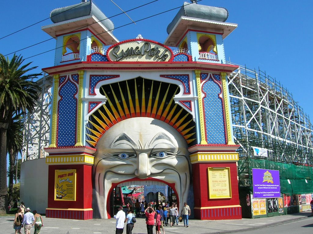 Luna Park St Kilda, Melbourne Australia by Althia