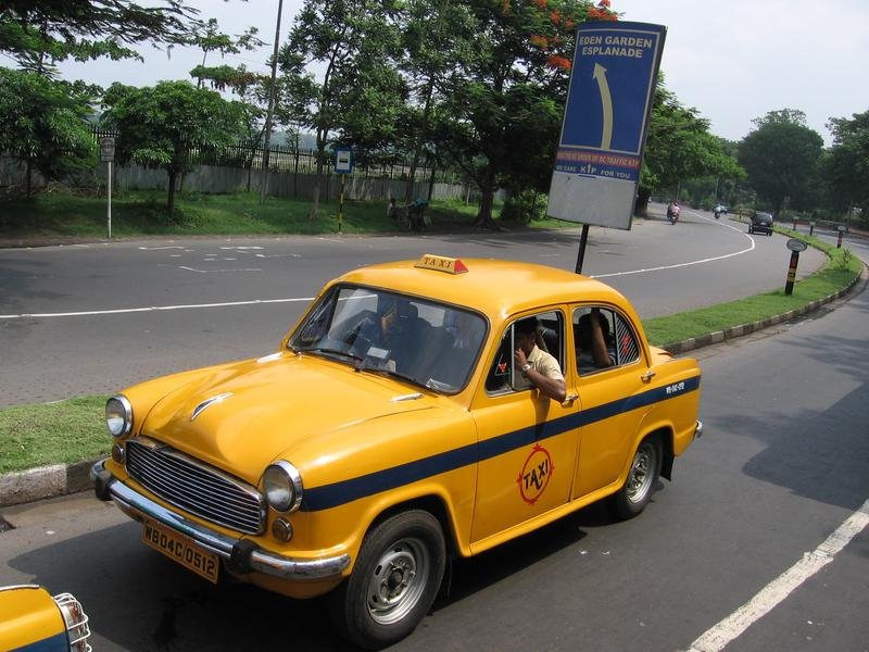 The Yellow Kolkata Cab by Souvik Prasad