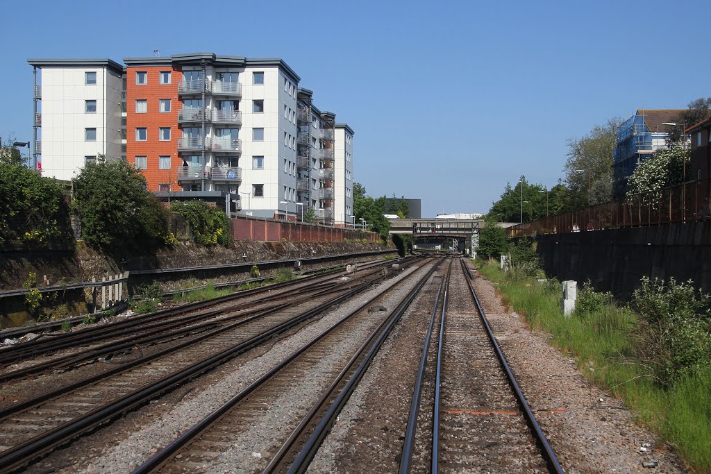 View from the cab, Canal Walk, Portsmouth by Matt Taylor