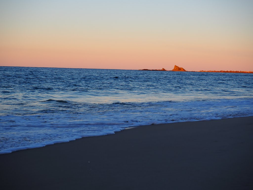 Currumbin Rock In Orange by David Braid