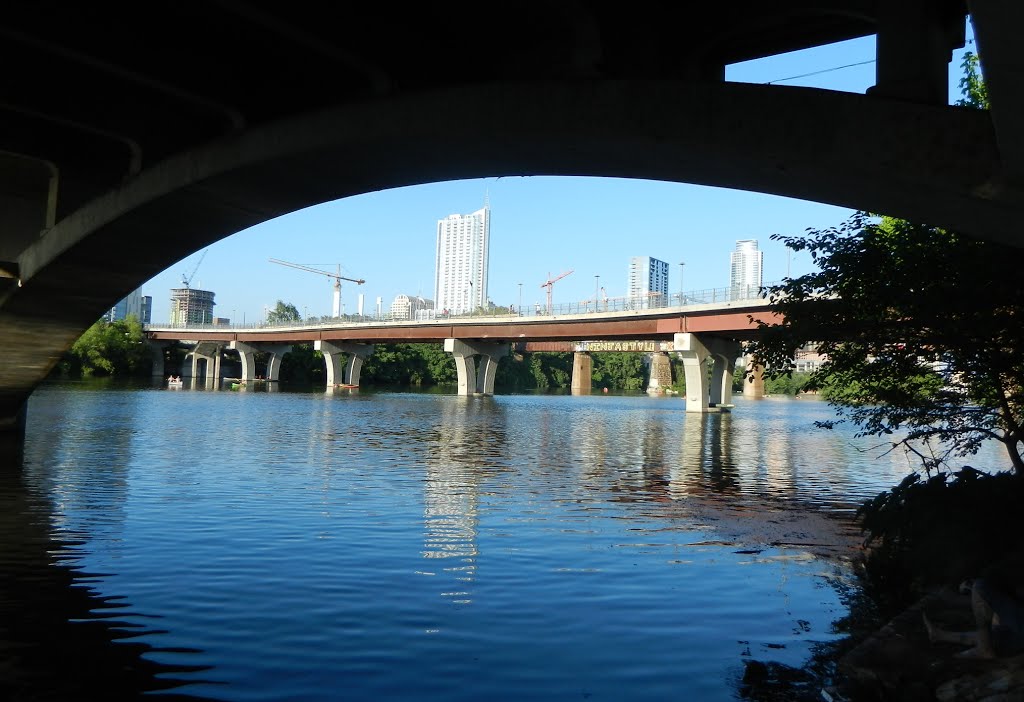 James D. Pfluger Pedestrian Bridge, Austin TX by Midnight Rider