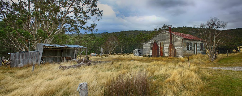 Derelict House Shed, Rossarden, Tasmania by Stuart Smith