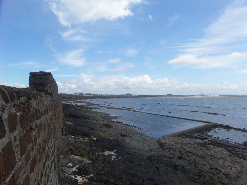 View of the coast and railway line by MM0ZIF