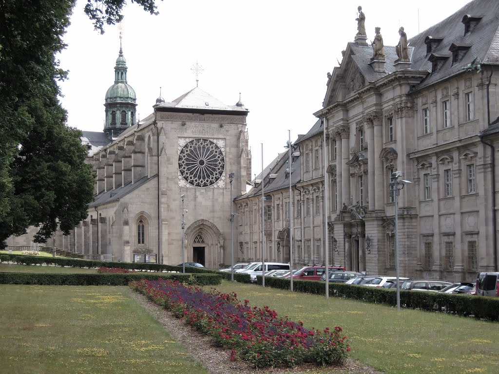 Ebrach, Zisterzienserkirche und -kloster, Juli 2014 by schmarzph3