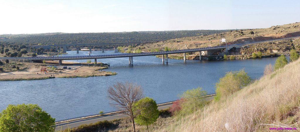 Presa de FuentesClaras y Puente Circunvalacion Avila by @jc_technotronic