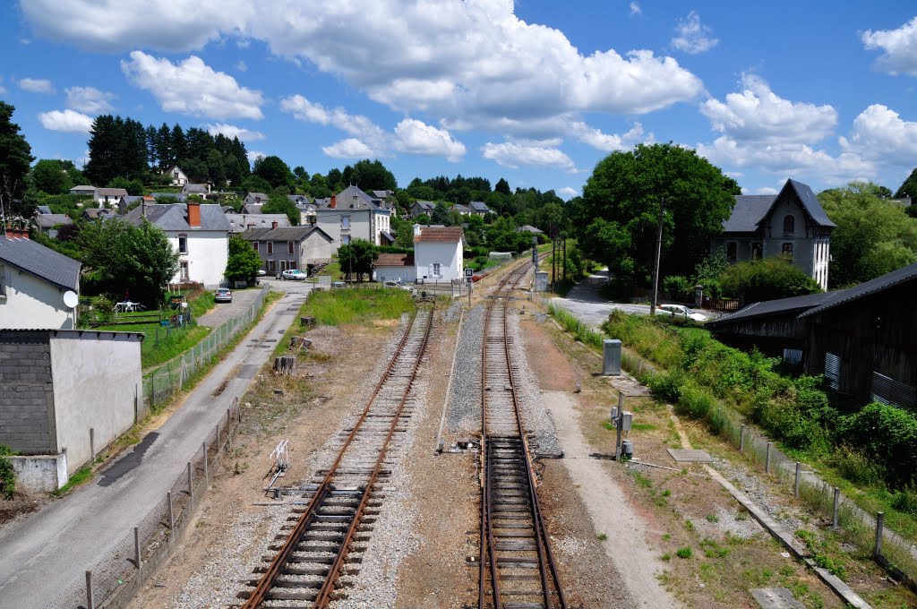 Chemins de fer du Limousin. La Gare d'Ussel. by Tireman.