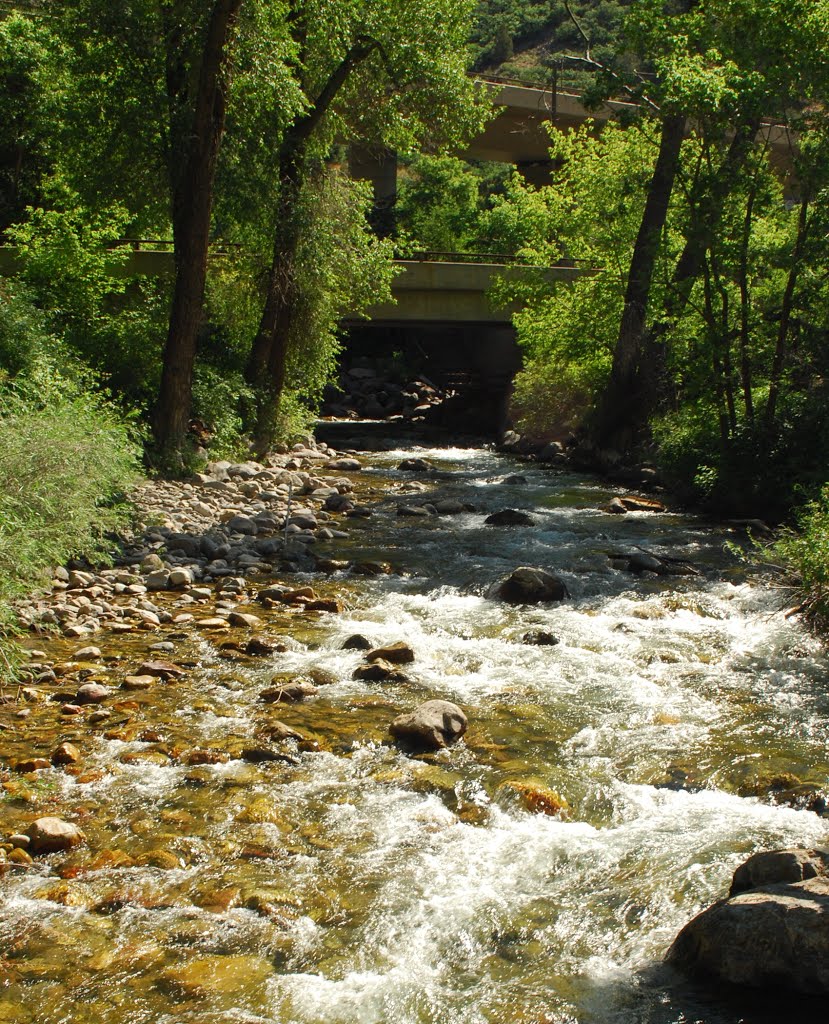 Grizzly Creek enters the Colorado River by coloradojak - Keep Panoramio Alive