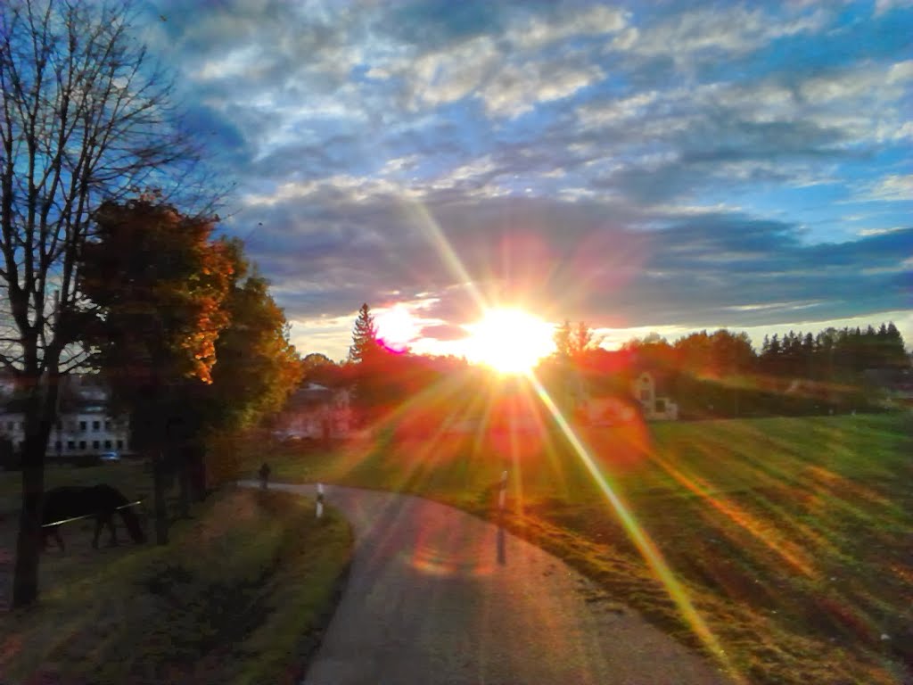 Sonnenuntergang in Klaffenbach by Einetasche Vollmit Laut