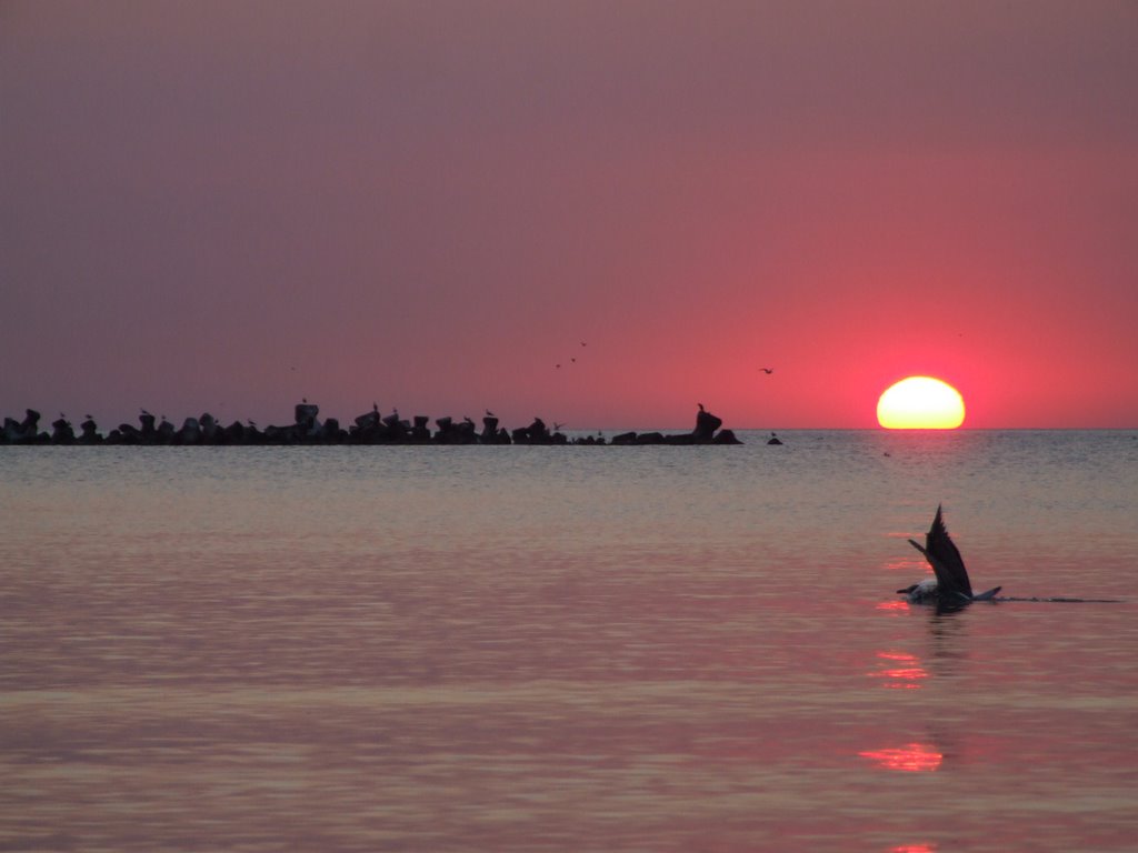 Sunrise in Mamaia, near Constanţa in Romania. At The Black Sea by Alexandru Szasz