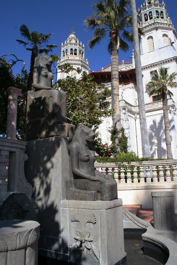 Hearst Castle - Ancient Egyptian Statue by Mike Specian