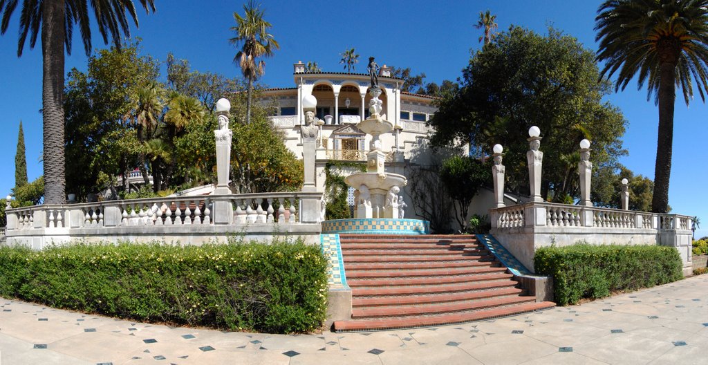 Hearst Castle - Guest House Exterior by Mike Specian