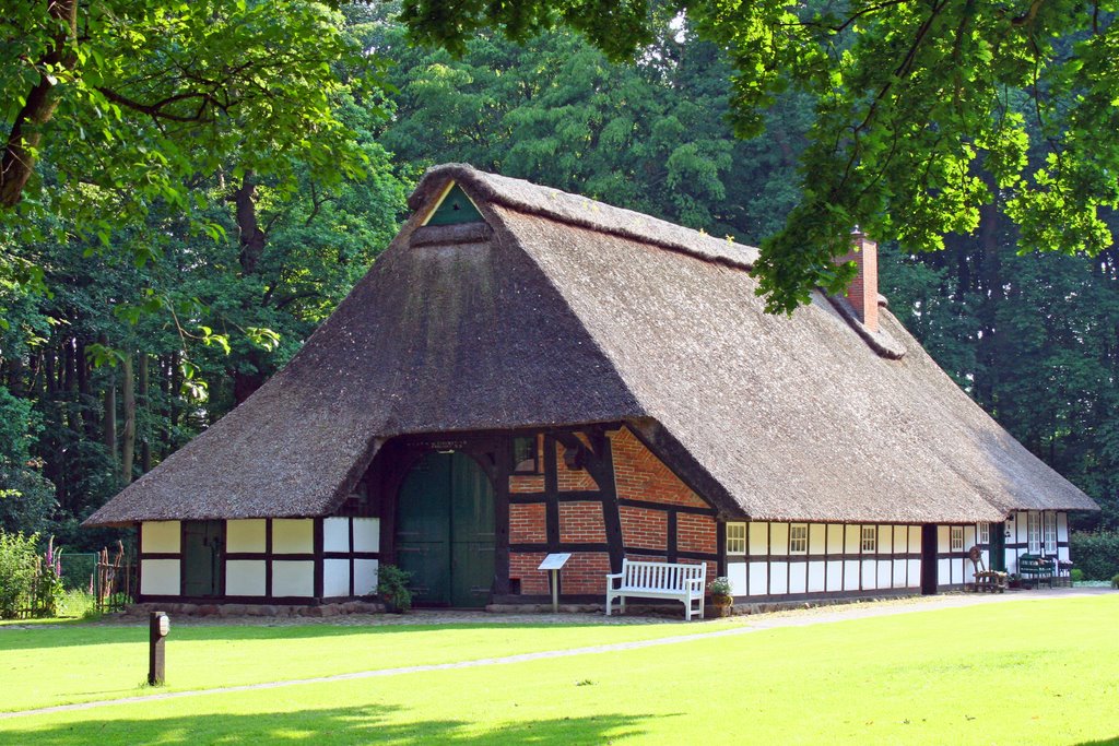 Speckenbütteler Park, Geestbauernhaus im Freilichtmuseum by r thier-grebe