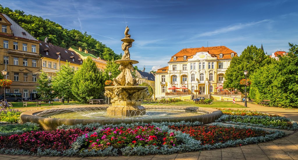 Teplice, Kašna tzv. koňská by Max Jirka (cz)