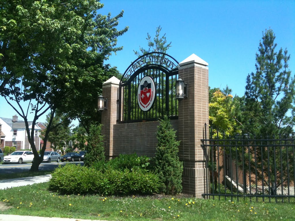 St John's University gate by forzared101