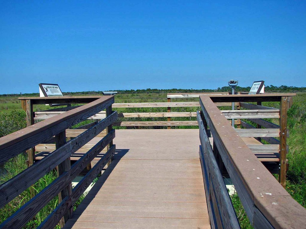 Salt march viewing platform at Cruickshank Trailhead by Tom Choma