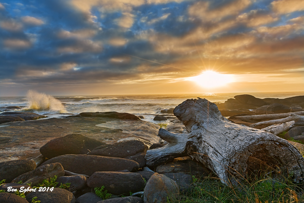 Driftwood Sunset by ben egbert