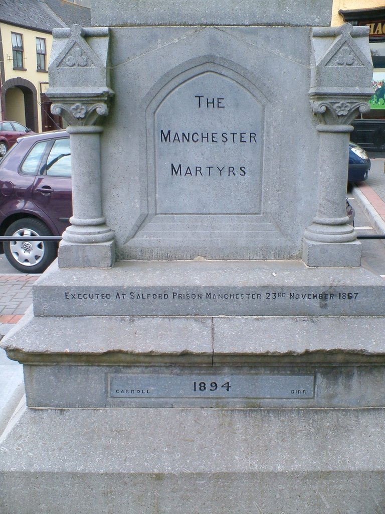 Memorial to the Manchester Martyrs Birr Co. Offaly by Alan Larkin