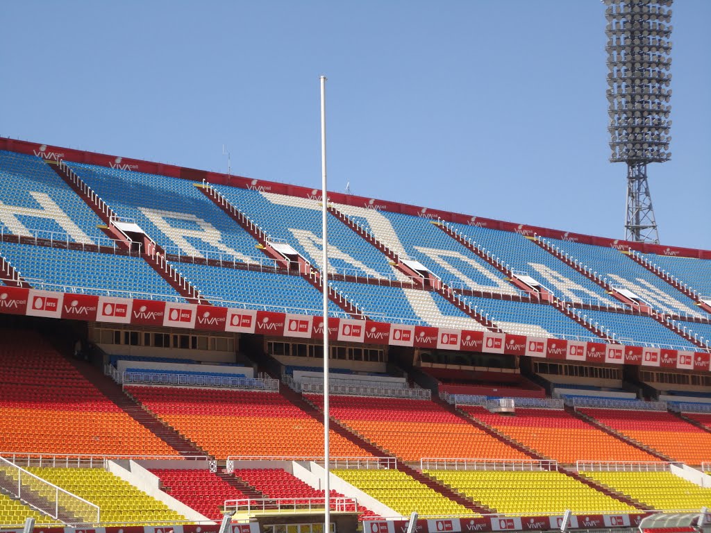 Multicolored stadium by gorgorgorian