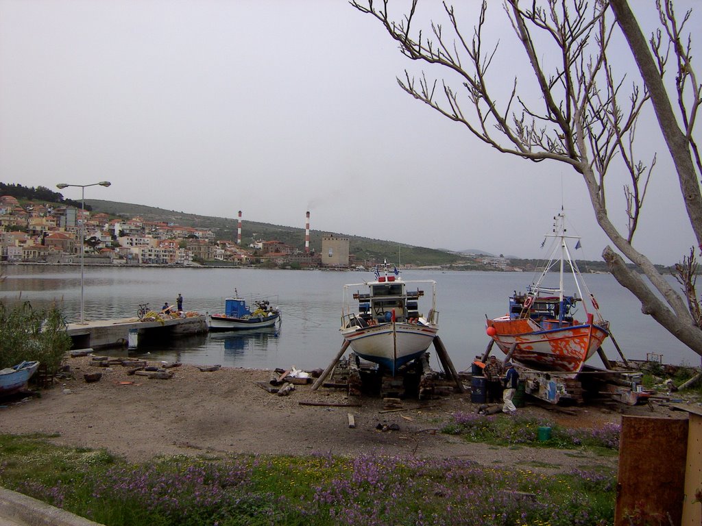 Shipbuilder, ano skala, Lesvos by Dimitris Pouliezos