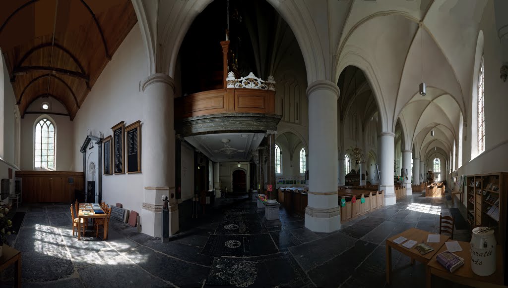 Bolsward - Martinikerk 1466 - Southern Side Nave, Church Entrance - ICE Photocompilation Viewing from West to ESE by txllxt