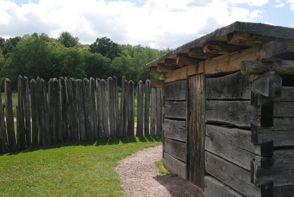 Inside Fort Necessity - necessary for protecting the rations from the men more than the men from the French by olekinderhook