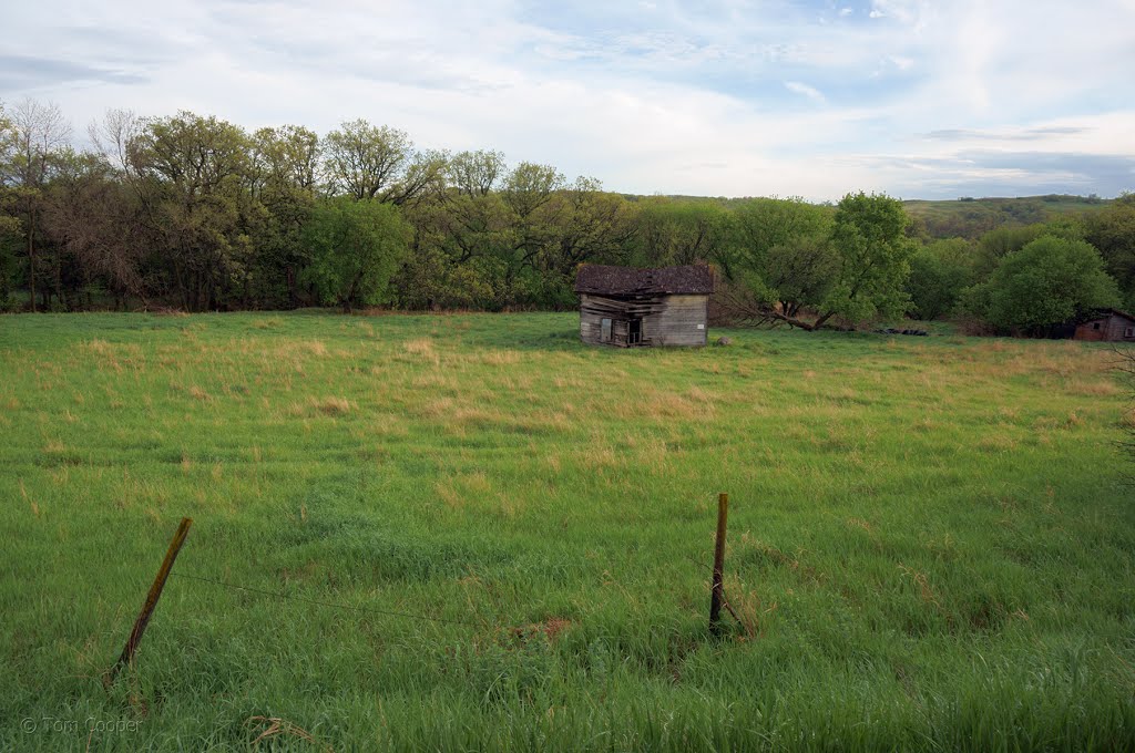 Abandoned Cabin, near Preston, North Dakota by © Tom Cooper