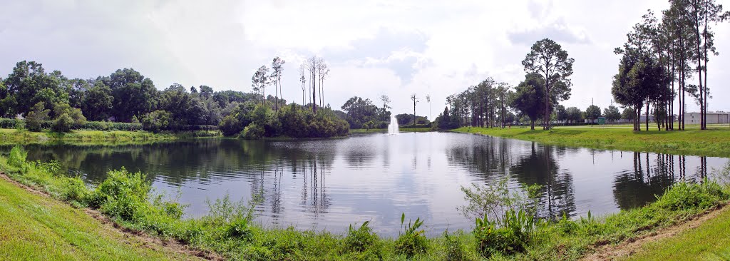 2014 07-20 Sanford, Florida - fountain and pond by Qwilleran